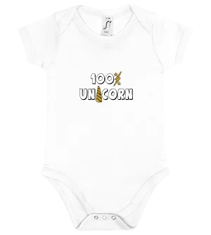 100% Unicorn Design - Baby bodysuit