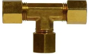 1/2” Lead Free Brass Compression Tee