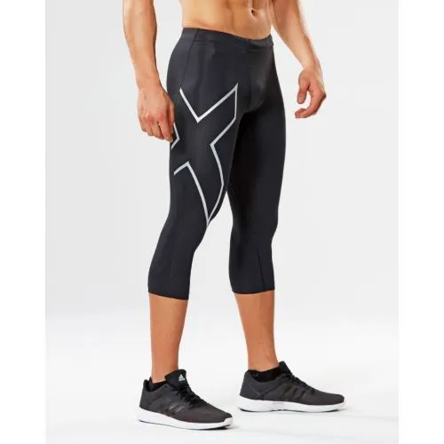 2XU Men's 3/4 Compression Tight MA3850B (BLK/NRO)