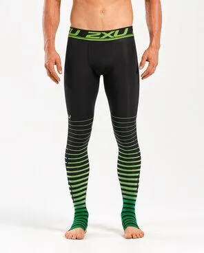 2XU Men's Power Recovery Compression Tight-MA4417B (BLK/GRN)