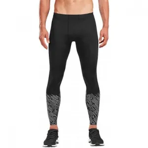 2XU Men's Reflect Run Compression Tights-MA5363B (BLK/SLF)