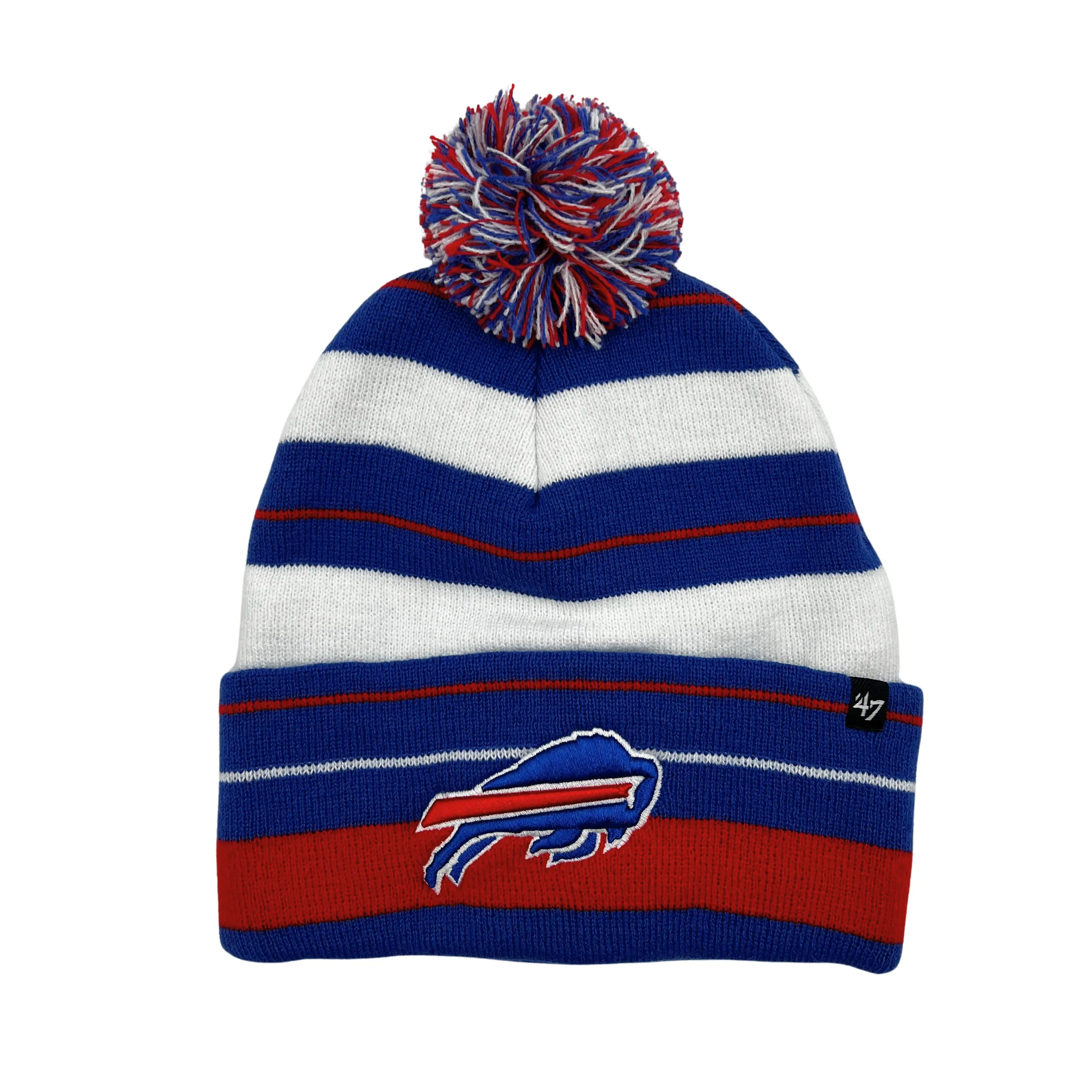 '47 Brand Buffalo Bills Sonic Blue Power Line Knit Winter Hat