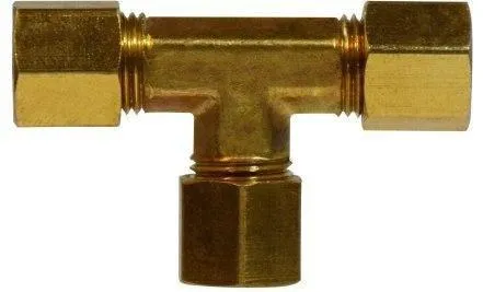 5/16” Lead Free Brass Compression Tee qt