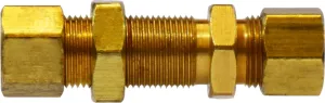 5/8" OD Brass Compression Bulkhead Union qt