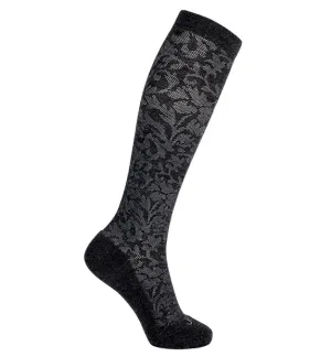 76% Rich Merino Wool Everyday Compression Socks (15-20mmHg) - Floral