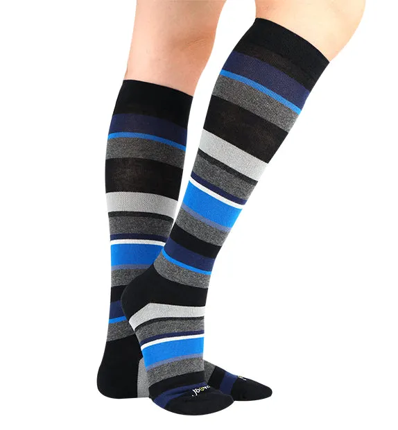 80% Rich Merino Wool Everyday Compression Socks (15-20mmHg) - Multistripes