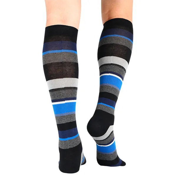 80% Rich Merino Wool Everyday Compression Socks (15-20mmHg) - Multistripes