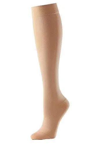 Actilymph Class 2 Standard Below Knee Closed Toe Compression Stockings Large Sand