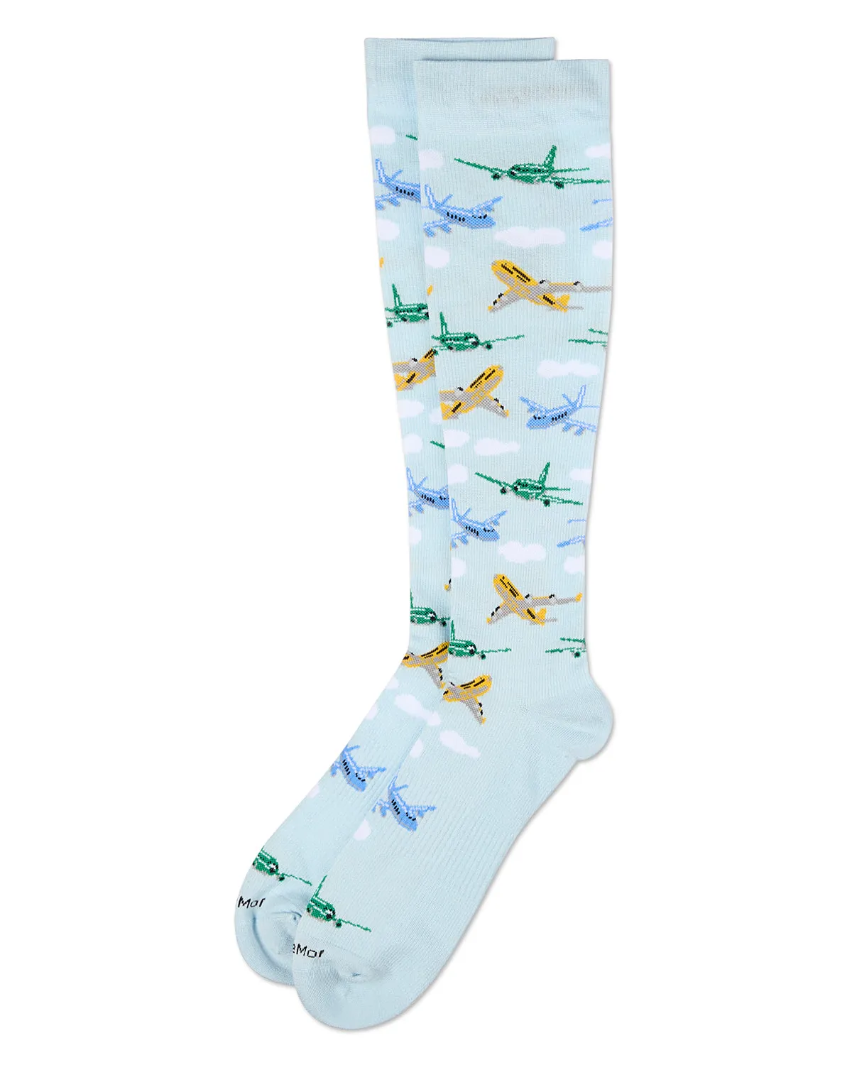 Airplanes Bamboo Blend 8-15 mmHg Graduated Compression Socks