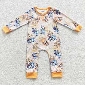 baby bluey zipper onesie LR0360