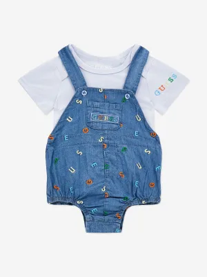 Baby Boys Body And Romper Set in Blue