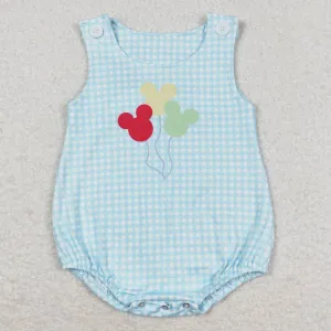 Baby Infant Boys Rompers Blue Checkered Rompers SR1204