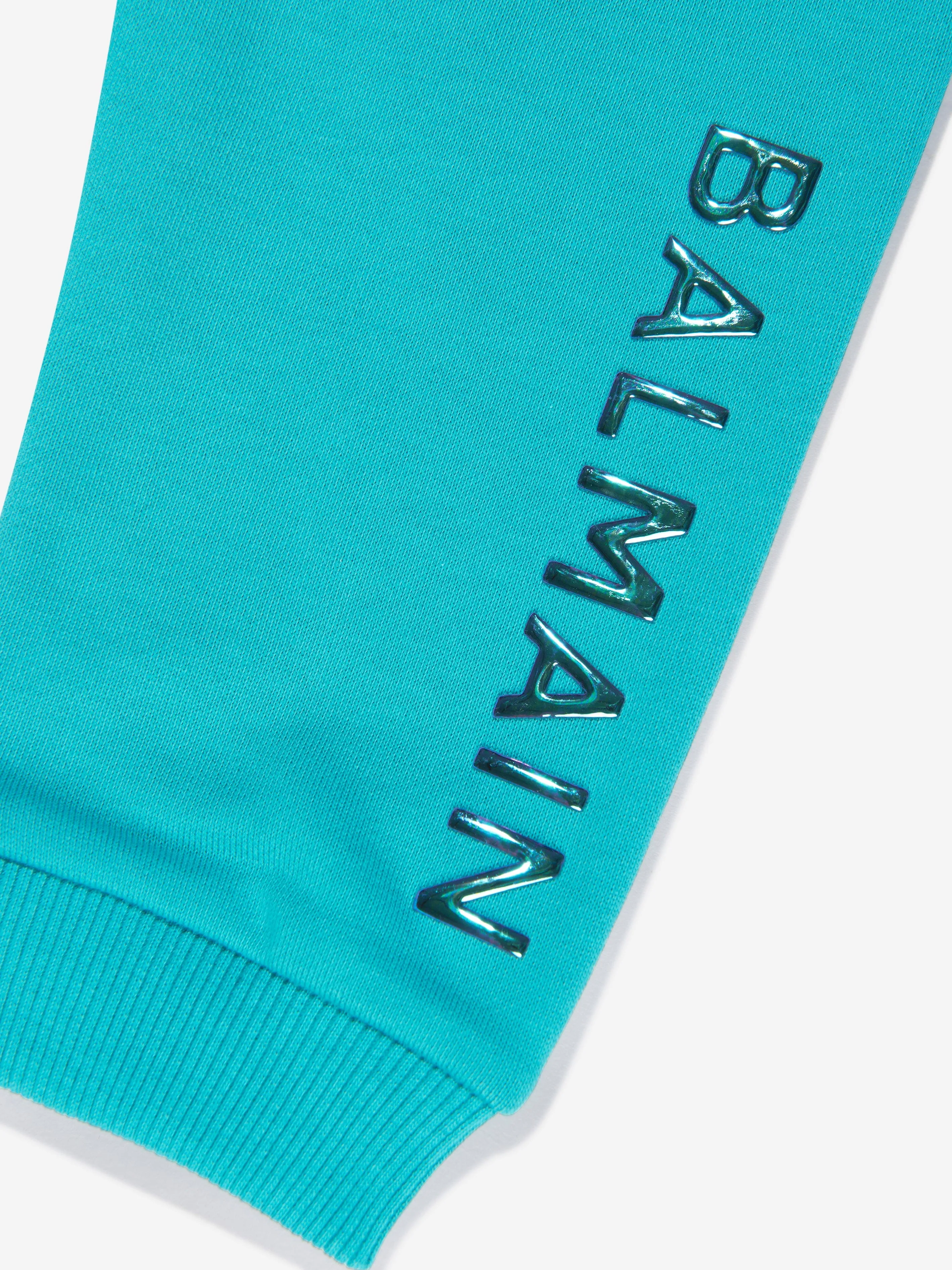 Balmain Baby Boys Logo Joggers in Blue