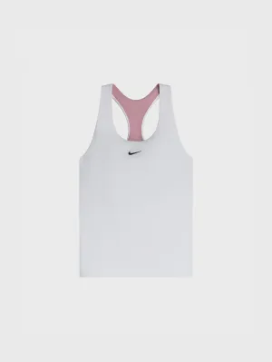 BARRY'S X NIKE DRI-FIT SWOOSH BRA TANK WHITE