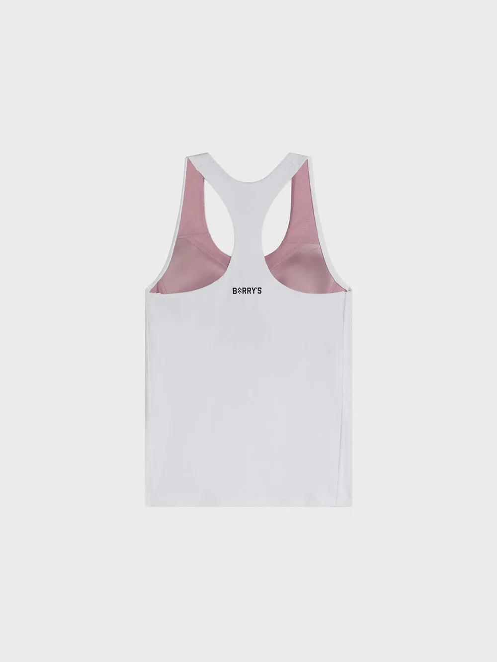 BARRY'S X NIKE DRI-FIT SWOOSH BRA TANK WHITE