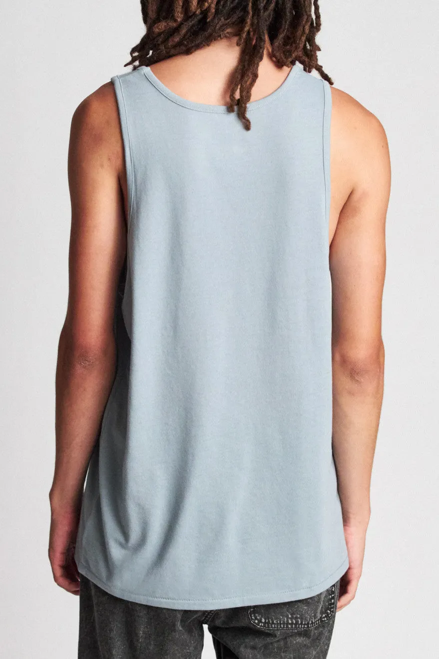 Basic Tank Top - Blue Stone