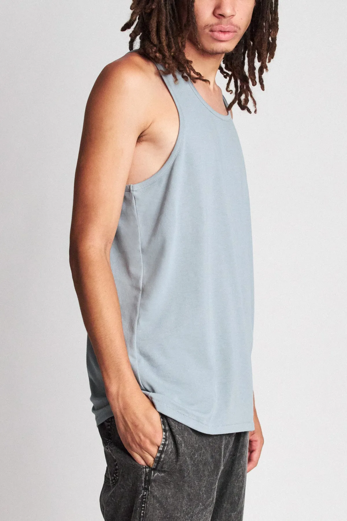 Basic Tank Top - Blue Stone