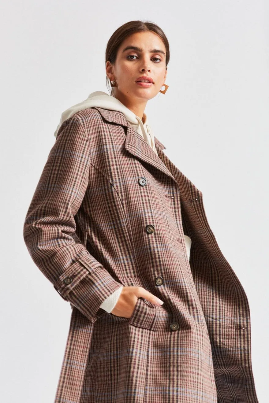 Bellevue Trench Coat - Plum