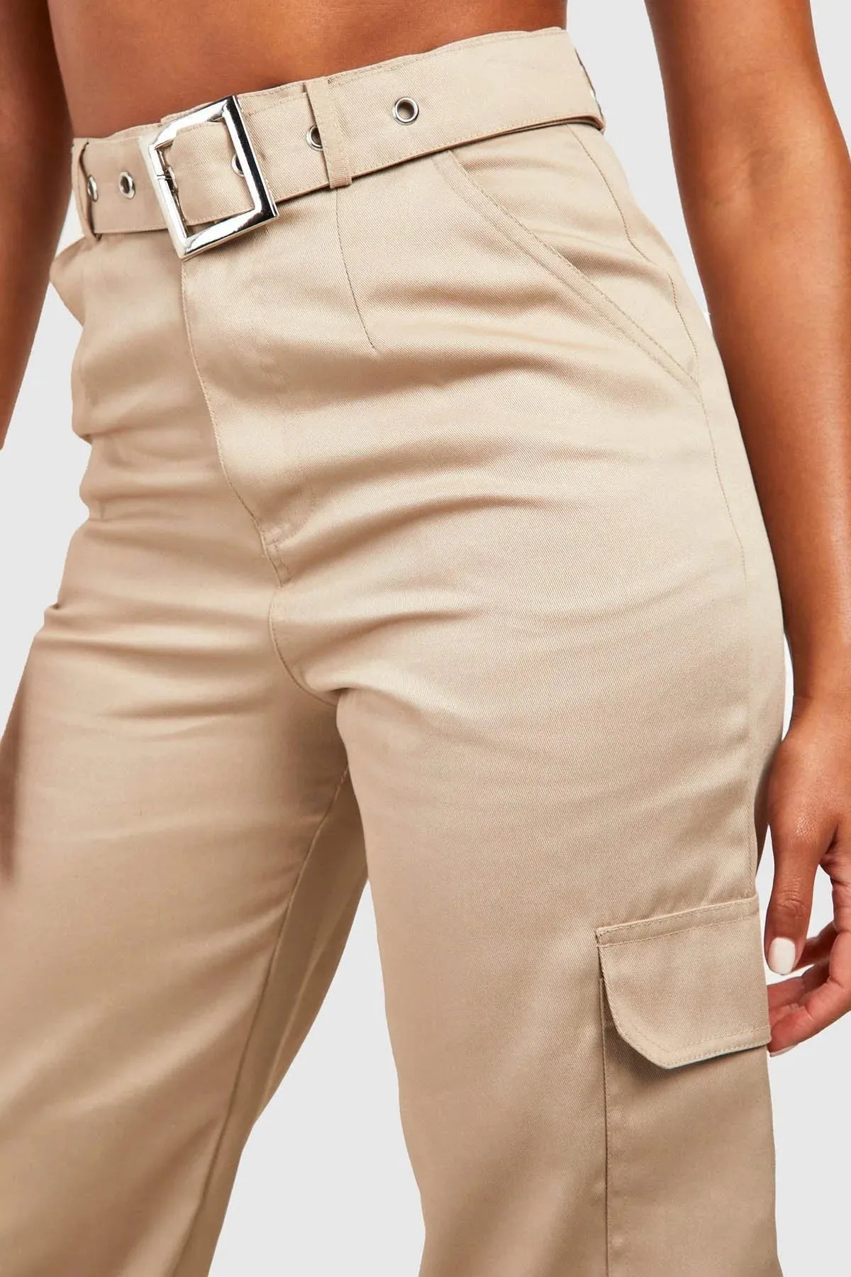 Belted Cargo Trousers