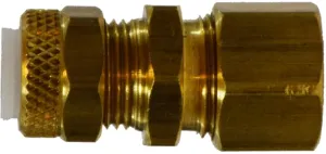 Brass Flareless Union - #M62C - Tube OD x Standard Compression