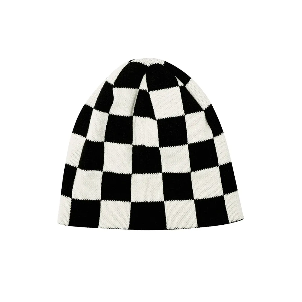 BSR LOGO BEANIE CHECKER BOARD