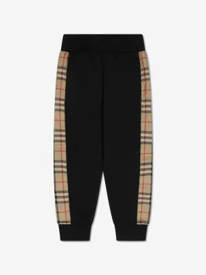 Burberry Kids Nolen Joggers In Black