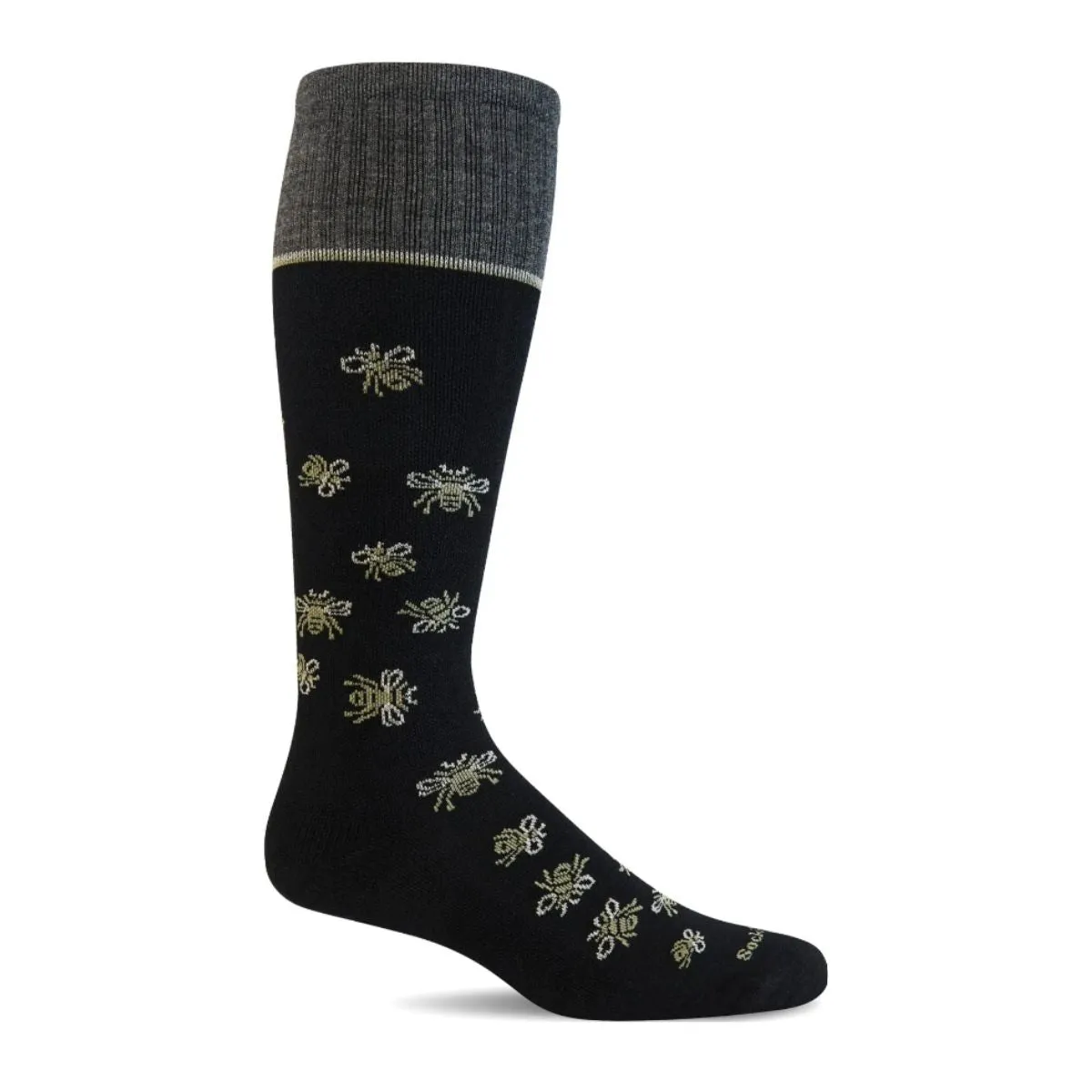 Busy Bee | Moderate Graduated Compression Socks | Wide Calf Fit