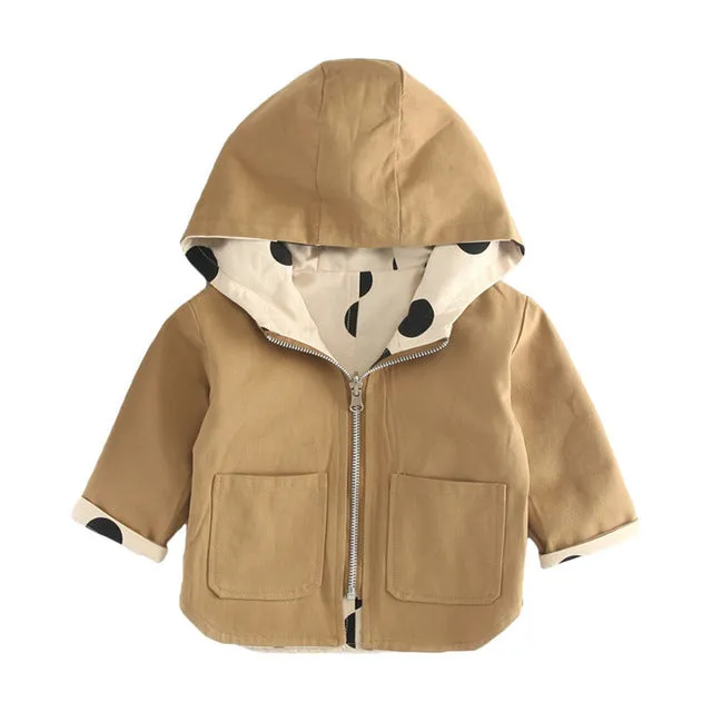 Casual Sweet Windbreak With Hood For Boys/Girls