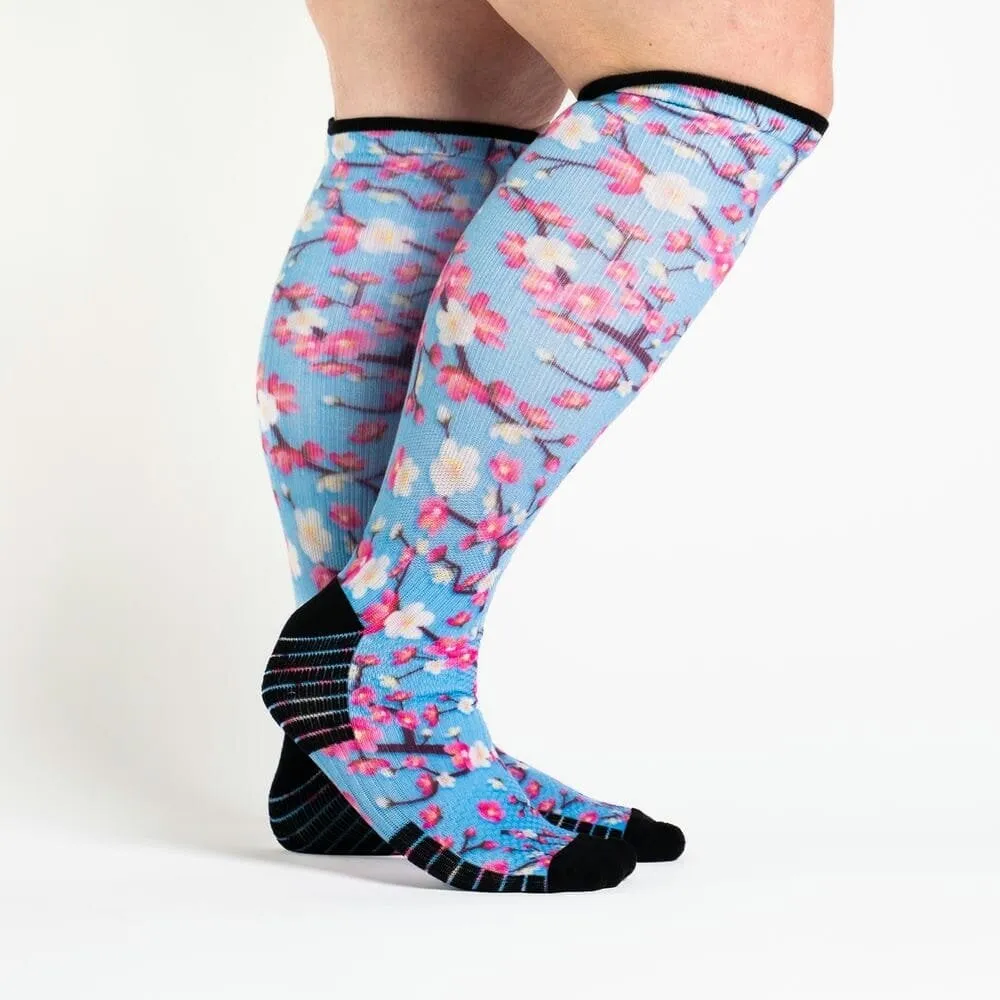 Cherry Blossoms Compression Socks