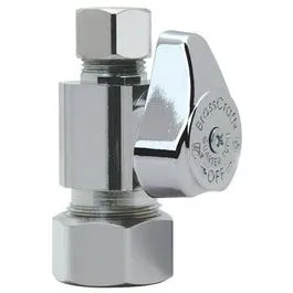 Chrome Straight Stop Valve, 5/8-In. x 3/8-In.