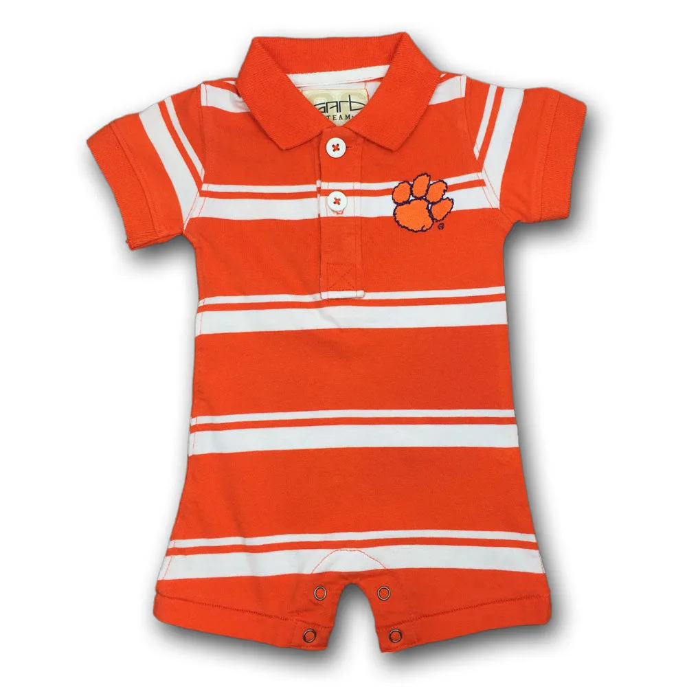 Clemson Baby Striped Romper (12M Only)