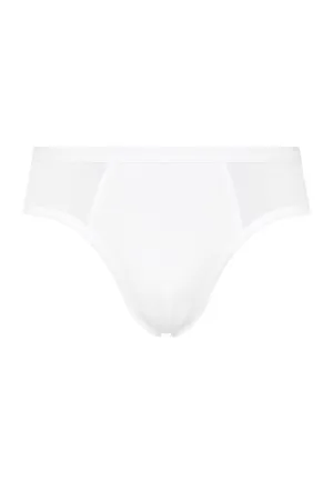 Cotton Pure Cotton High Leg Brief | White 73633-101