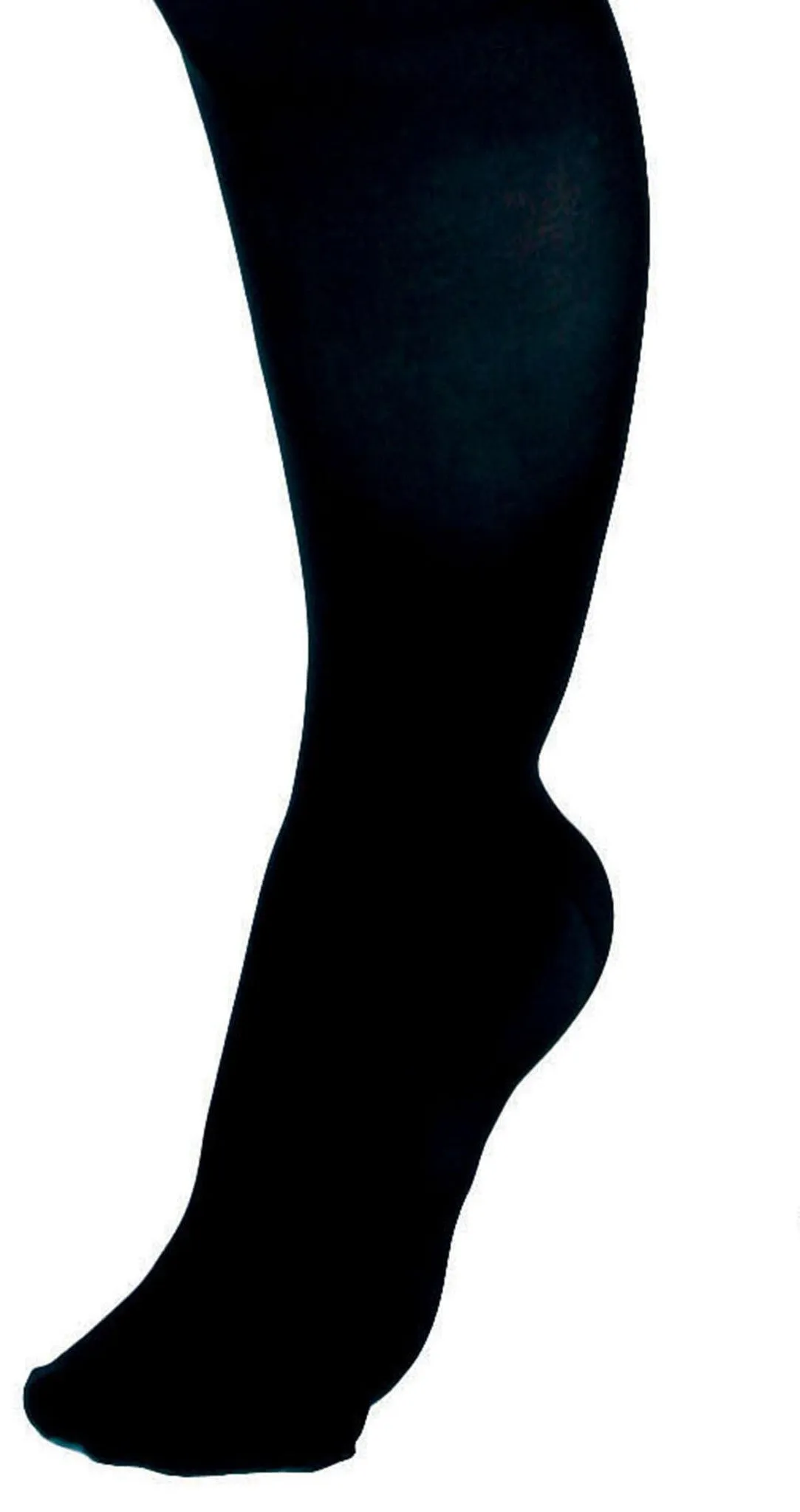 CURAD Knee-High Compression Hosiery with 15-20 mmHg, Black, Size A, Regular