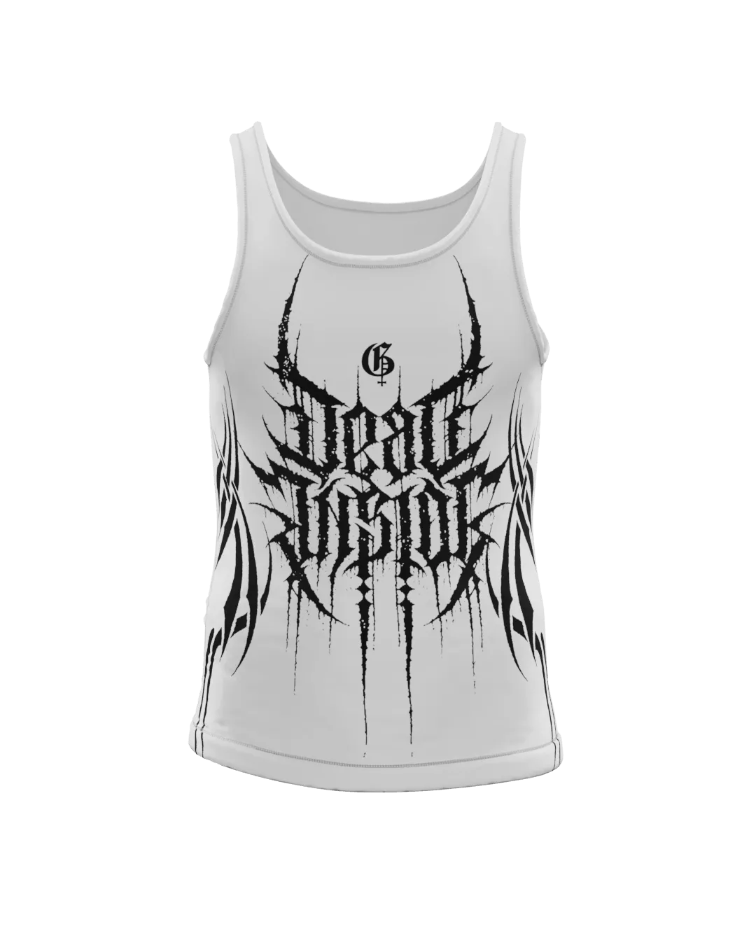 Death White Compression Tank Top