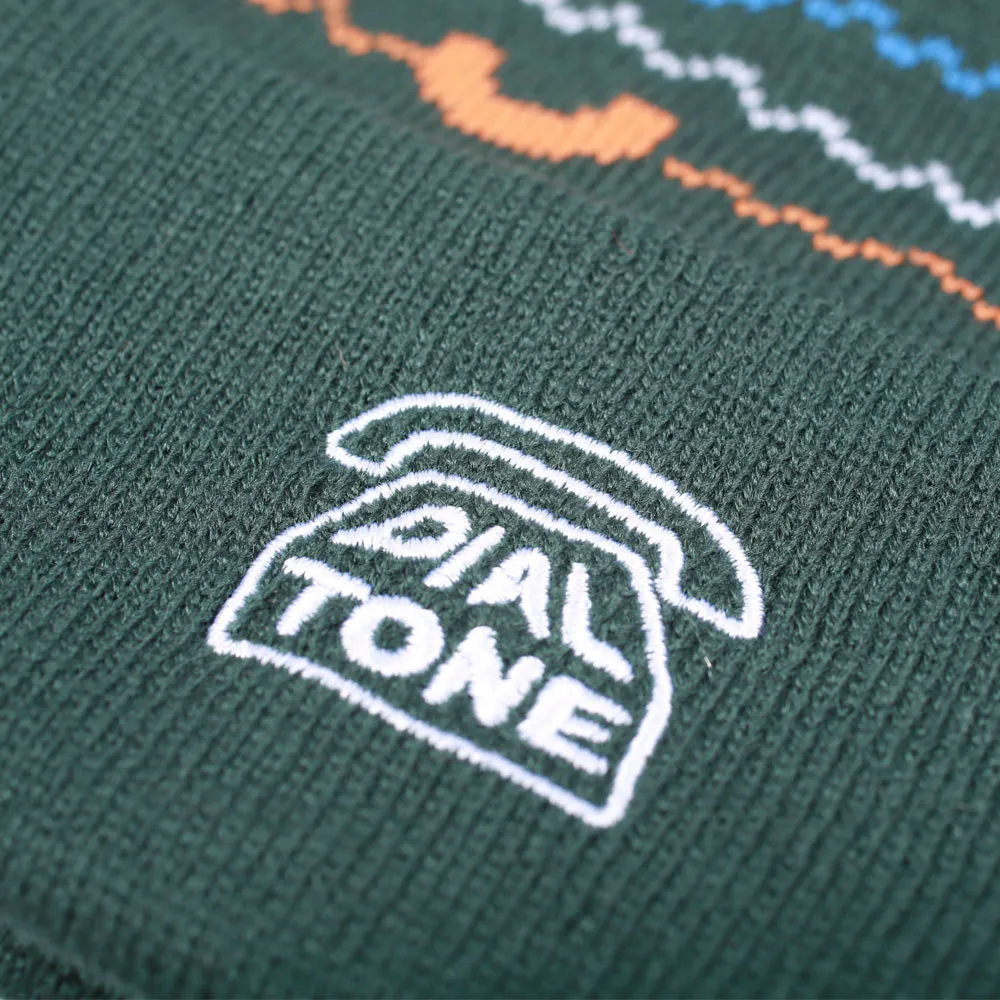 Dial Tone Wheel Co Hotline Beanie Hat Pine