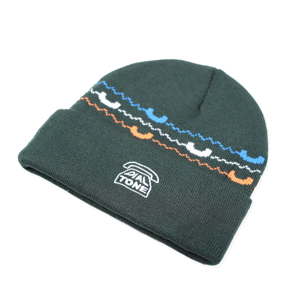 Dial Tone Wheel Co Hotline Beanie Hat Pine