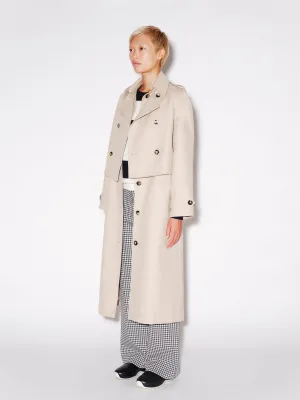 DOUBLE LAYER TRENCH COAT