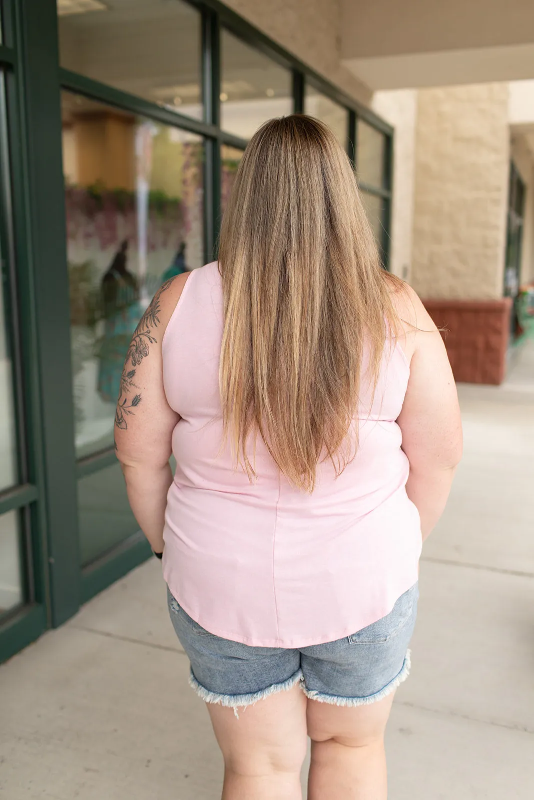 Dusty Pink Basic Scoop Tank (SM-3X)