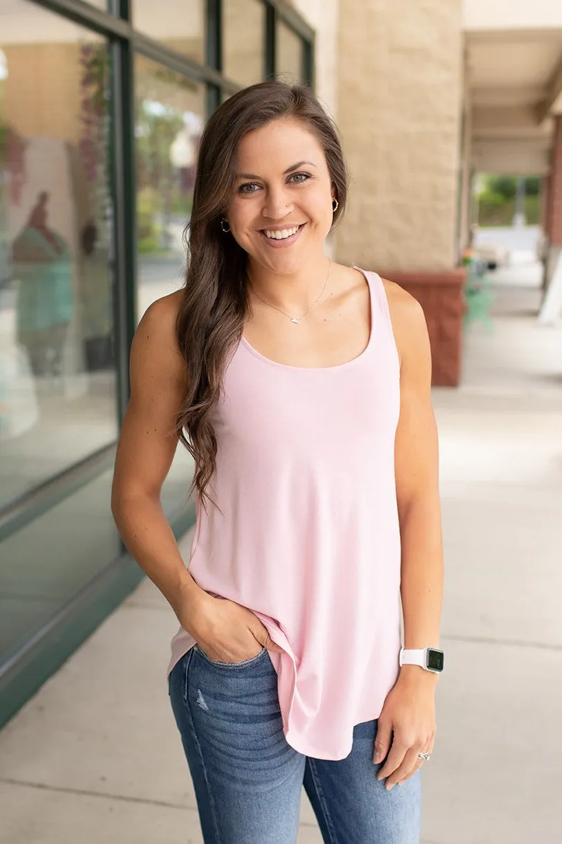 Dusty Pink Basic Scoop Tank (SM-3X)