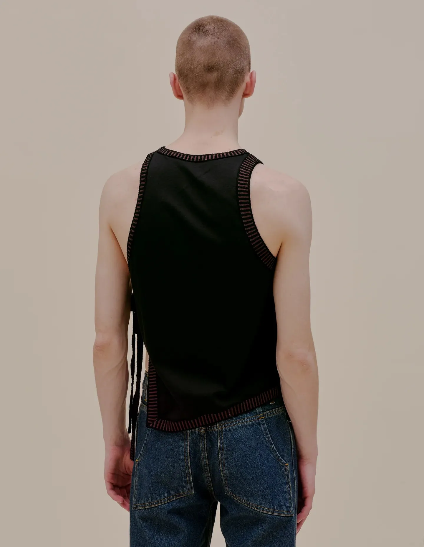 Eckhaus Latta Edge Tank Black