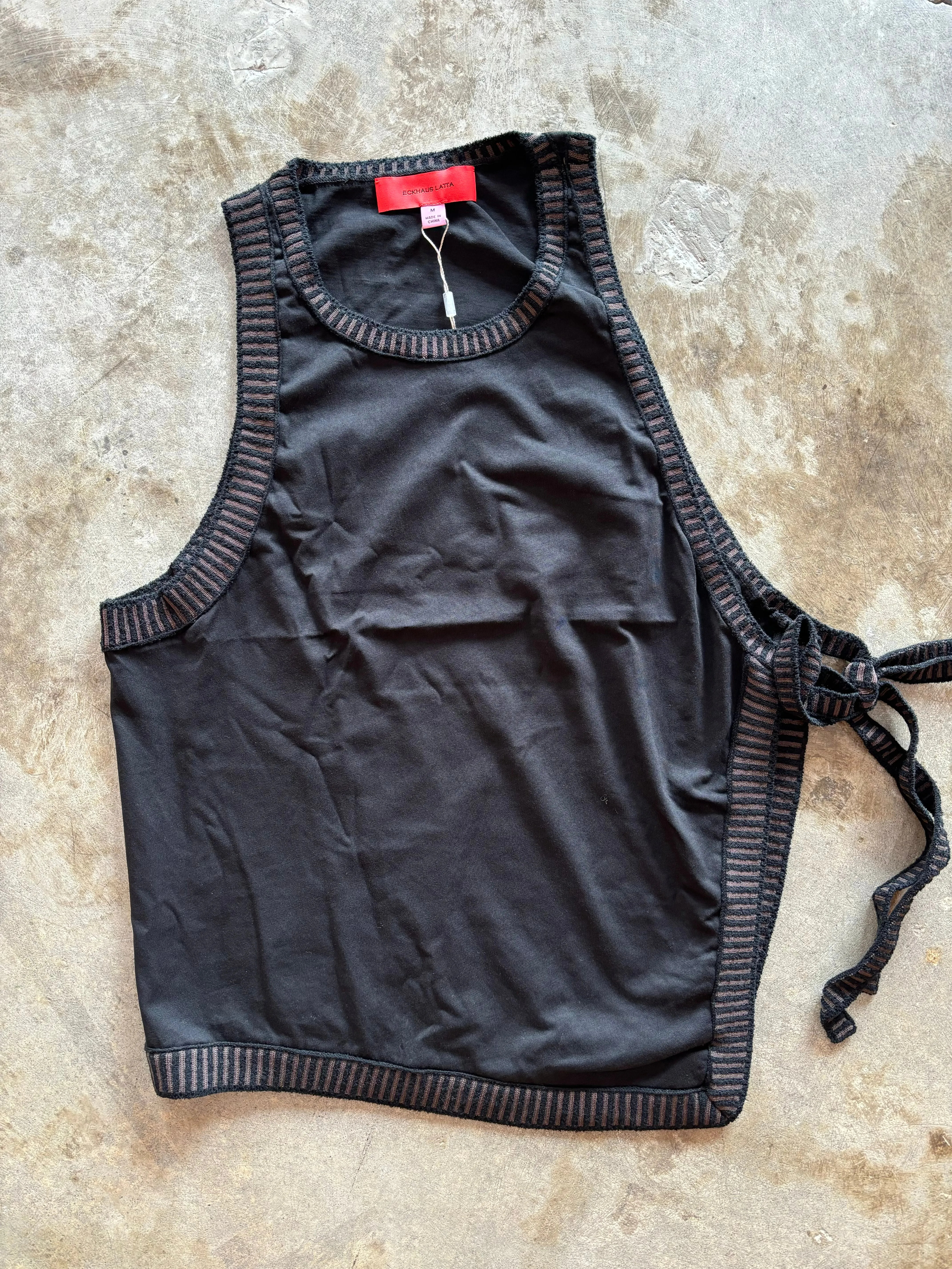 Eckhaus Latta Edge Tank Black