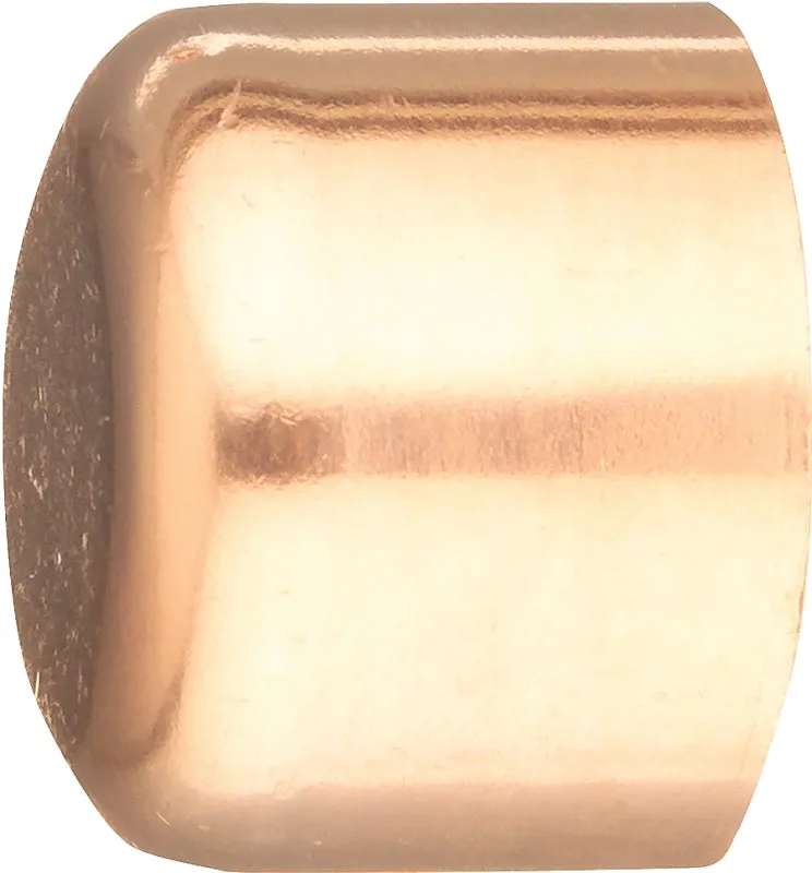 Elkhart Products 30626CP Tube Cap, 1/2 in, Sweat, Wrot Copper :BAG10: QUANTITY: 1