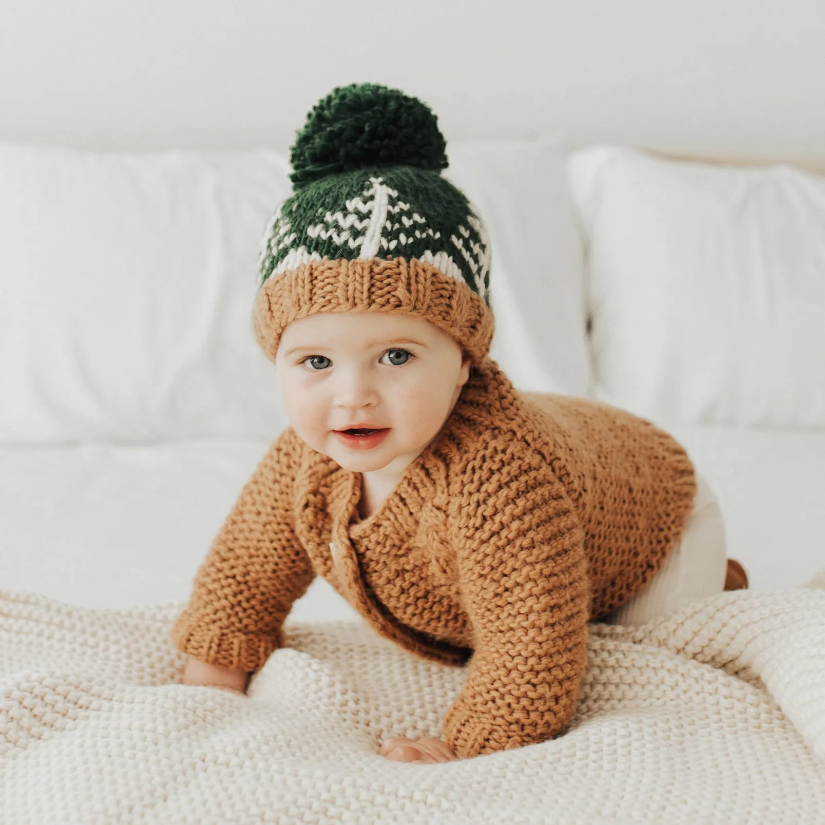 Forest Knit Beanie Hat Loden