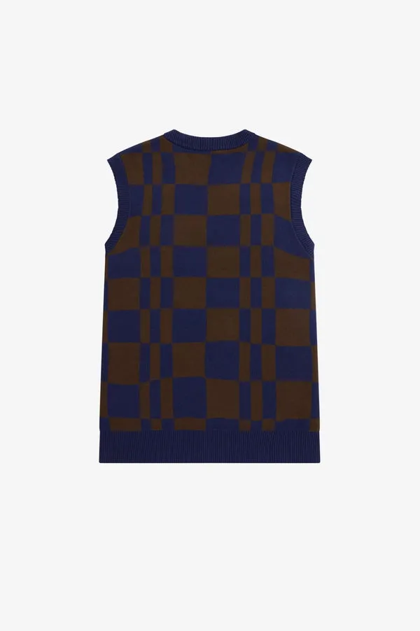 Fred Perry Chequerboard Tank - French Navy