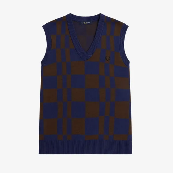 Fred Perry Chequerboard Tank - French Navy