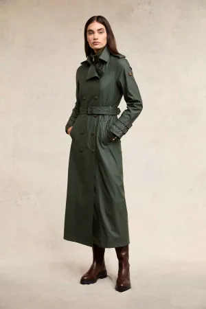 Full Length Kendal Waterproof Trench Coat (Evergreen)