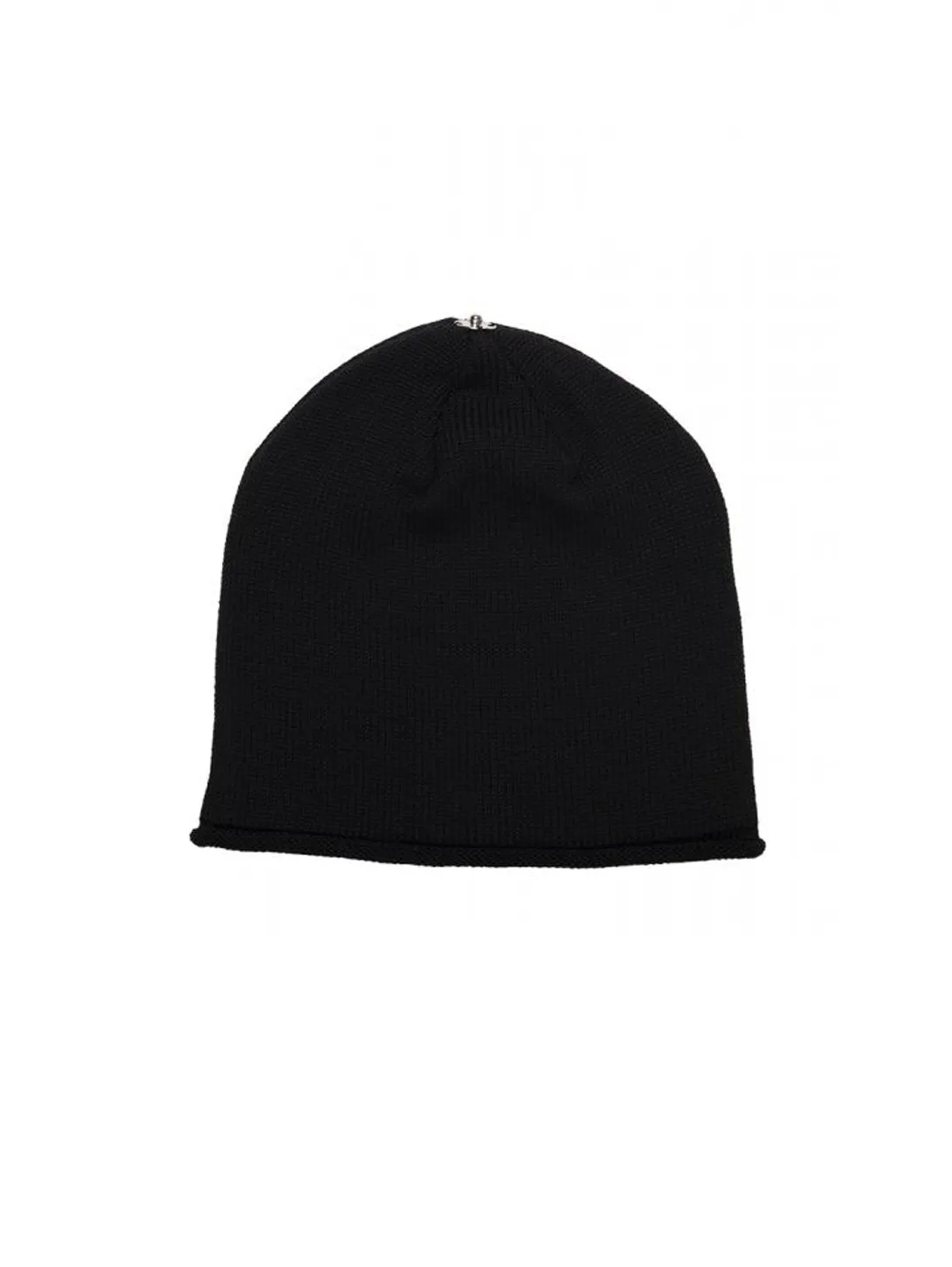 Glossy Knit Hat - Black