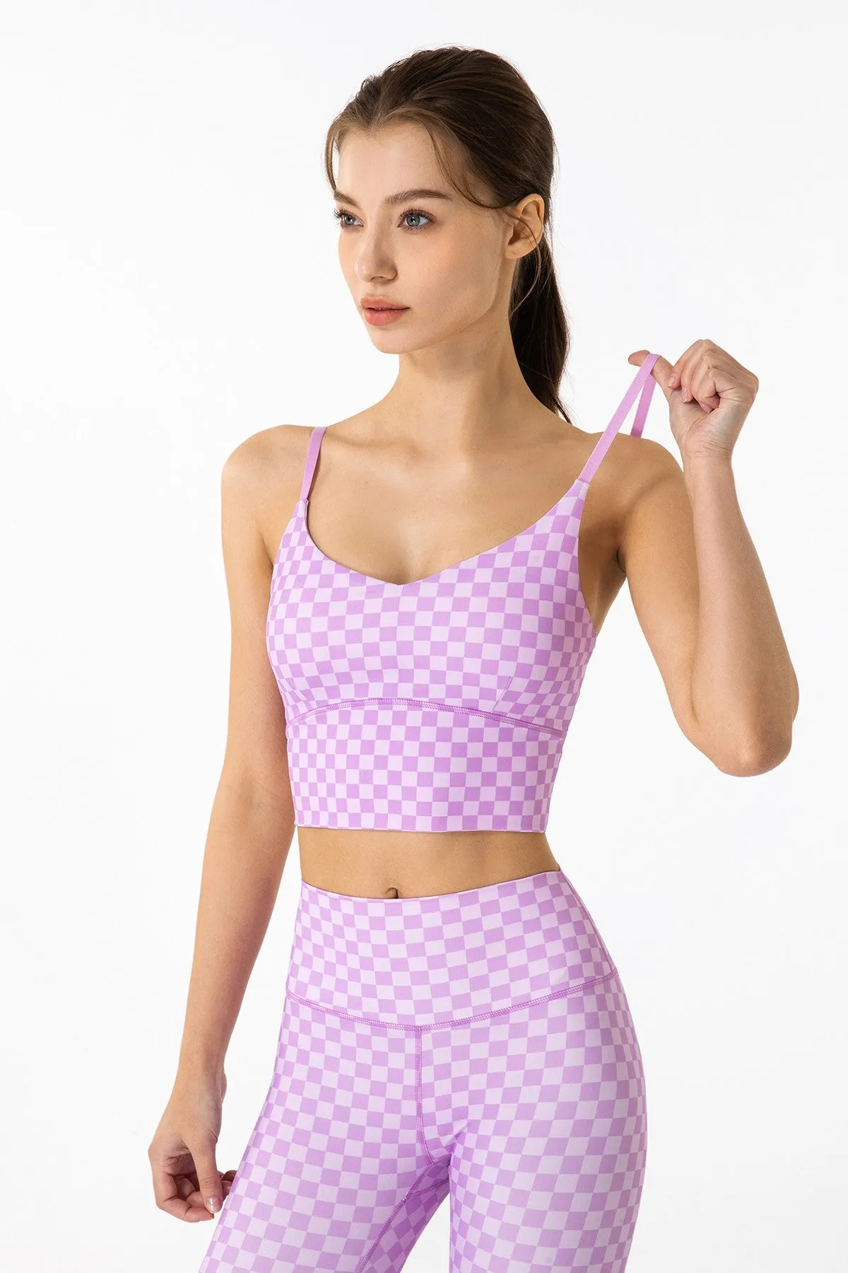 GRID GIRL Cami Bra & Workout Legging Sets