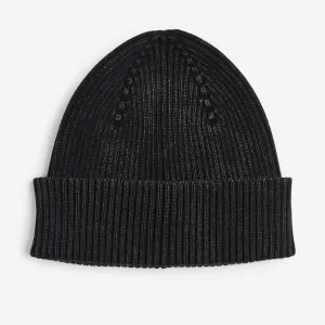 H&M Rib-knit Cotton hat, black