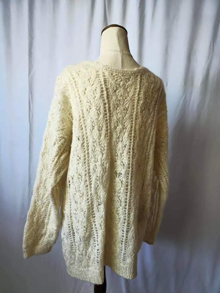 HANDKNIT MOHAIR JUMPER L